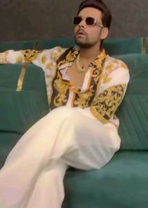 Versace Inspired Patterned Shirt