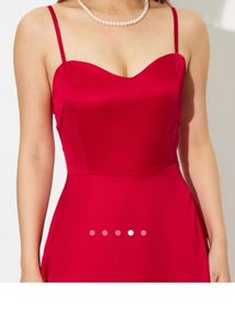 Red Satin Dress
