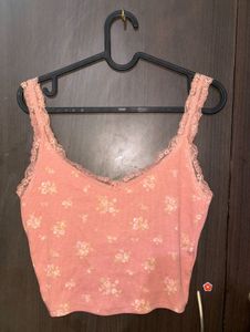 Forever 21 Pink Crop Tank Top