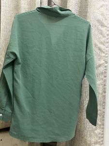 Green Button-Up Shirt