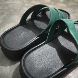 Green JYL&amp;JYL Flats &amp; Sandals