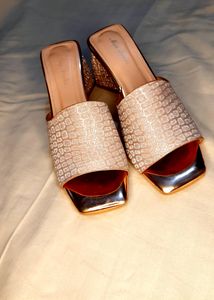 Beautiful Trendy Triangle Heels With Unique Shine