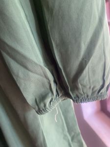 Flora Green Ruffle Blouse