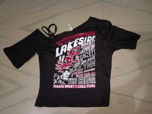 Trendy Graphic Print Crop Top - Only Worn Once