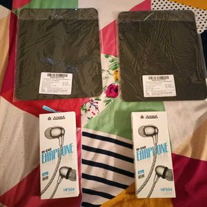 Aroma Earphones And Mouse Gaming Pads