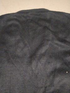 Black V-Neck Pullover