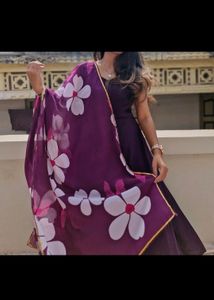 Purple Anarkali Dress