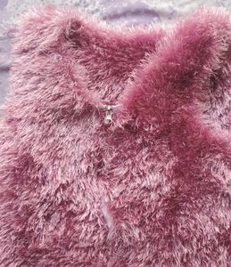 Fuzzy Purple Vest