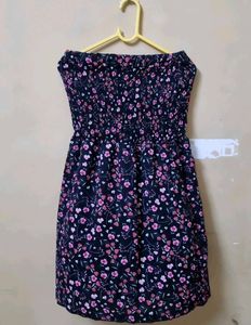 Floral Tube Mini Dress