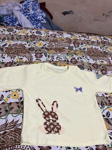 Cute Bunny Applique Top