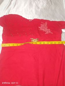 Cherry 🍒 Red Colour Kurta