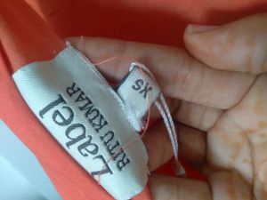 LABEL RITU KUMAR Raika Orange Floral Cotton Dress
