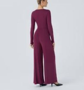 Maroon Knotted Jumpsuit New 🆕