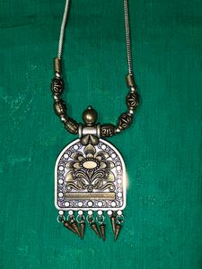 Ethnic Silver Necklace