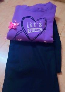 wide leg pant And  Ti Shirt