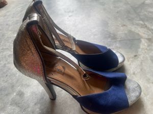 Blue &amp; Silver Heels