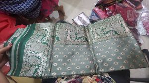 Elegant Mint Green  Saree