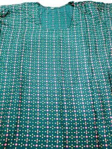 Green &amp; Pink Kurta Xl Size