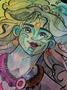 Krishna Art Print