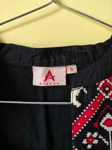 Desi Pixel Print Cotton Jacket