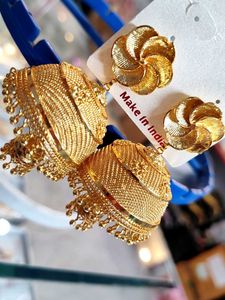 1 Gm Gold Shraddha Jhumka Earrings
