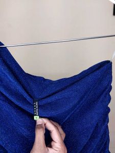 Blue One-Shoulder Top