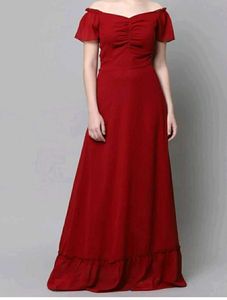Elegant Red Maxi Dress