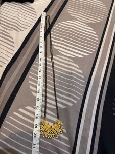 long mangalsutra with earrings