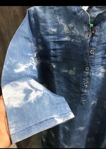 Denim kurta