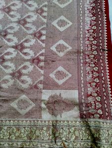 Maroon Colour Banarasi Silk Saree