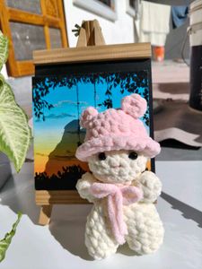 Cute Knitted Bear Toy