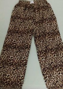 Leopard Print Wide Leg Pants