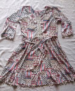 Sitaram DesignerPrinted Fit &amp; Flare Dress