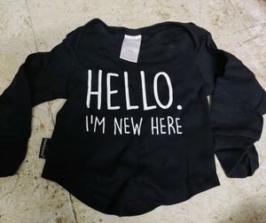 New born baby brand black full sleeves tshir