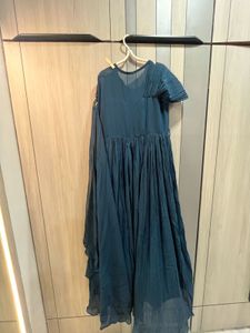Elegant Blue Ethnic Gown