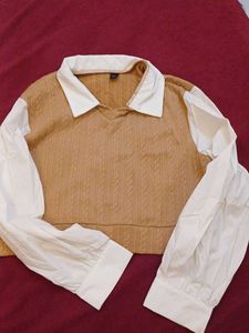 Cute Tan Crop Top