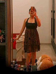 Cute Black Halter Dress