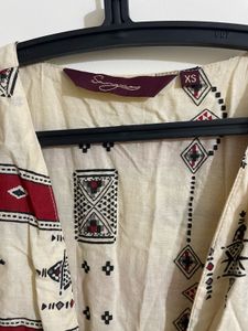 Boho Print Asymmetrical Dress