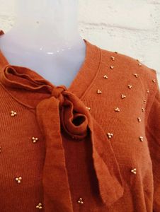Tie Neck Sweater
