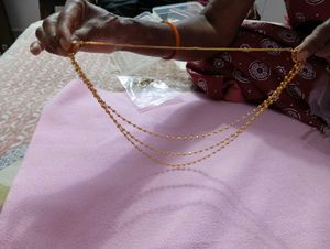 Gold Layered Beaded Necklace