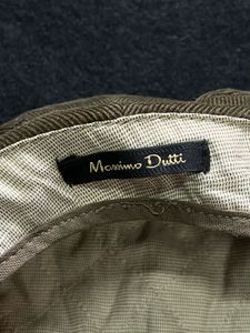 Massino Dutti Flat Codroi Leather Strap Cap