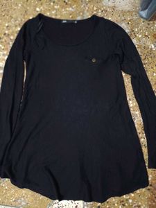 Zara Black Long Sleeve Top