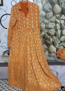 plazo anarkali kurti with jacket