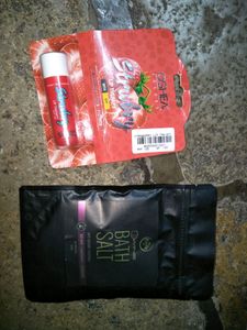 lip balm n bath salt