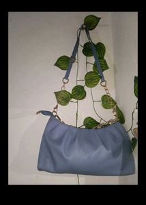 3 Handbags: black , sky blue, floral printed