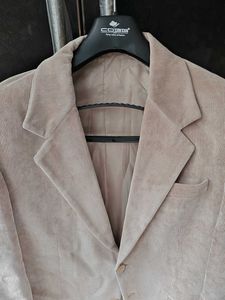 Beige Corduroy Blazer