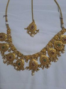 Premium Kundan Neckpice And Mangtikka