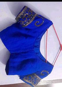 Royal Blue Embellished saree
