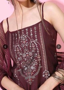 Elegant Maroon Kurta Set with Dupatta