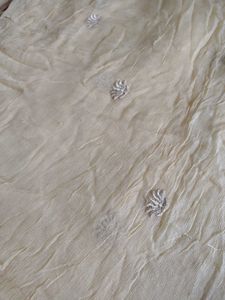 White Embroidered Kurti dupatta